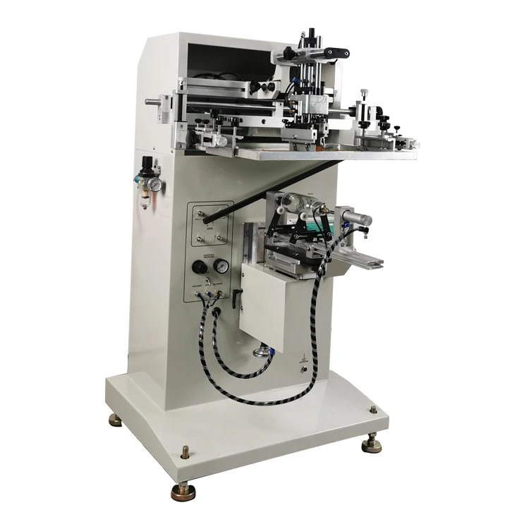 semi auto round screen printing machine
